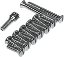 COLONY Screw Kit - Transmission Top Cover - Flat/Countersunk/Slotted - Chrome 8147-13