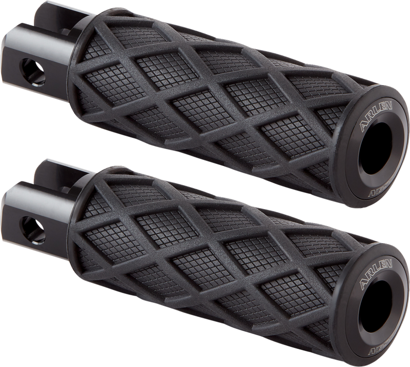 ARLEN NESS Diamond Foot Pegs - Driver - Black 400-051