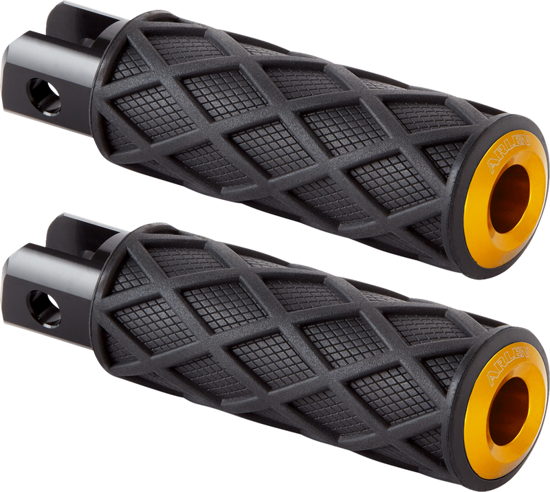 ARLEN NESS Diamond Foot Pegs - Driver - Gold 400-057