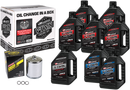 MAXIMA RACING OIL M8 Synthetic 20W-50 Oil Change Kit - Chrome Filter 90-129018PC