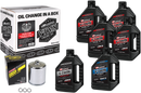 MAXIMA RACING OIL Twin Cam Synthetic 20W-50 Oil Change Kit - Chrome Filter 90-119016PC
