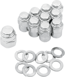COLONY Cap Nuts with Washers - Transmission/Kicker Cover - Hex - '36-'85 Harley-Davidson 8752-19