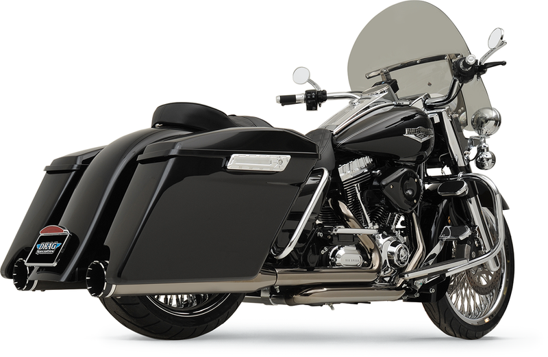 KHROME WERKS 2-into-2 Dominator Exhaust System - Eclipse? - '09-'16 FL - With 4-1/2" Muffler 201830