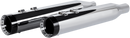 KHROME WERKS 4-1/2" HP-Plus? Slip-On Mufflers - Chrome with Turbine - Touring 202770