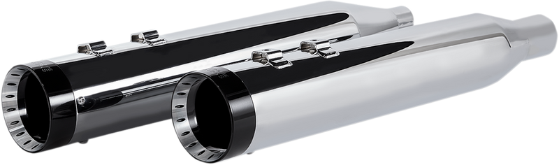 KHROME WERKS 4-1/2" HP-Plus? Slip-On Mufflers - Chrome with Turbine - Touring 202770