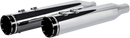 KHROME WERKS 4-1/2" HP-Plus? Slip-On Mufflers - Chrome with Tracer - Touring 202735
