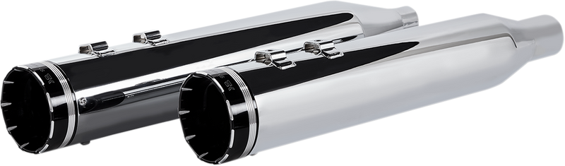 KHROME WERKS 4-1/2" HP-Plus? Slip-On Mufflers - Chrome with Tracer - Touring 202735
