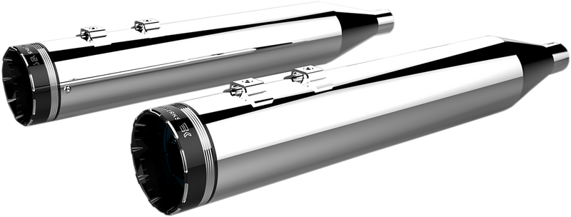 KHROME WERKS 4-1/2" HP-Plus? Slip-On Mufflers - Chrome with Tracer Tip 202790