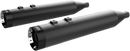 KHROME WERKS 4-1/2" HP-Plus? Slip-On Mufflers - Black with Turbine Tip 202845