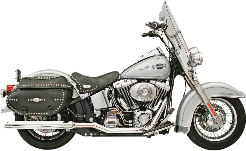 BASSANI XHAUST Power Curve True-Dual Crossover Header Pipes - '07-'17 Softail SFT-212