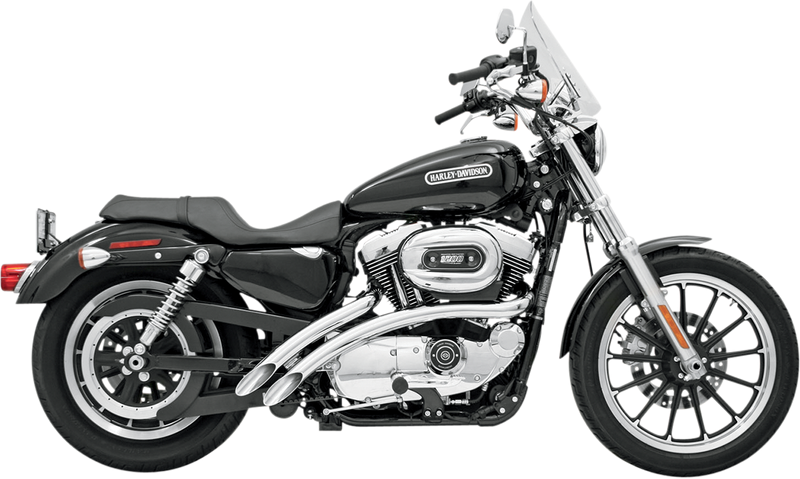 BASSANI XHAUST Radial Sweepers Exhaust System - Chrome - '86-'03 XL XL-FF12