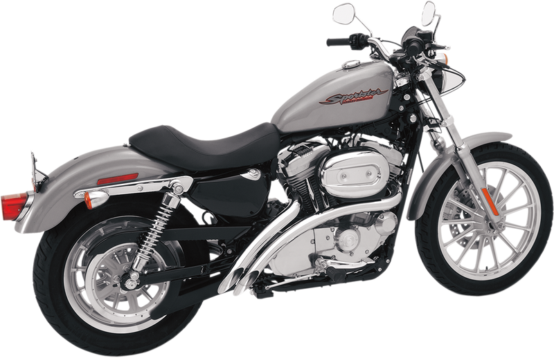 BASSANI XHAUST Radial Sweepers Exhaust System - Chrome - '07-'13 XL XL4-FF12CL