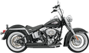 BASSANI XHAUST FireSweep Exhaust - Black - Softail 12123D