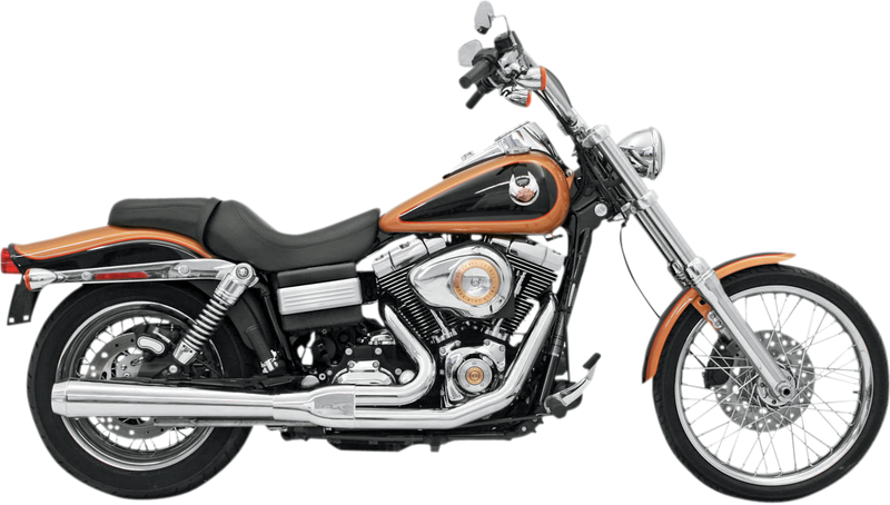 BASSANI XHAUST Road Rage Exhaust - Chrome - Long - '06-'17 FXD 13111J