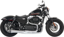 BASSANI XHAUST Mega Power Exhaust - Chrome - Short - '04-'13 XL with Mid/Forward Controls 1X22R