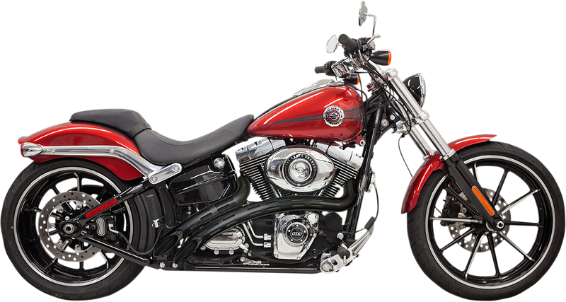 BASSANI XHAUST Sweeper Exhaust - Black/Black 1SD2FBB