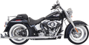 BASSANI XHAUST True Duals Exhaust System with Fishtail Mufflers - 33" - Softail 1S26E-33
