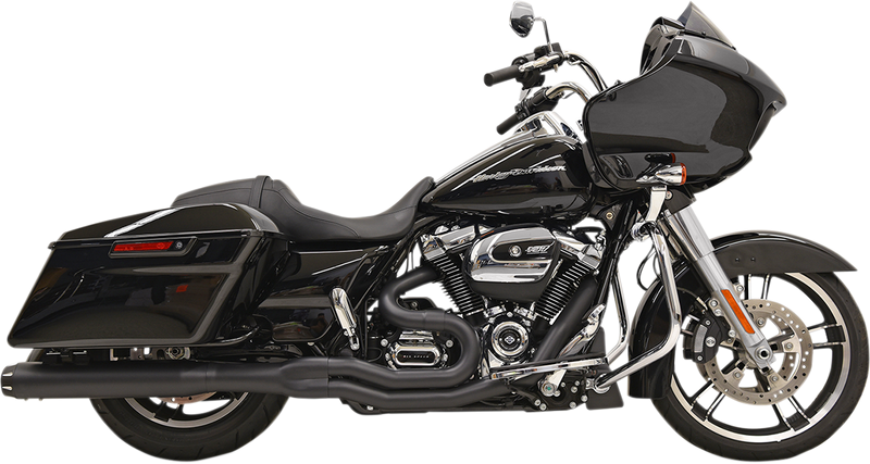 BASSANI XHAUST B4 2:1 Exhaust - Black - Straight Can 1F58RB