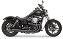 BASSANI XHAUST Mega Power Exhaust - Black - FXD/FXDWG with Mid/Forward Controls 1D32RB