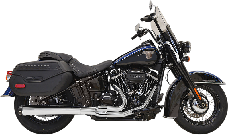 BASSANI XHAUST 2-into-1 Road Rage Exhaust System - Chrome 1S91R