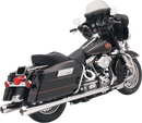 BASSANI XHAUST Megaphone Mufflers - Chr/Pol - Tapered - Standard Baffle FLH-517