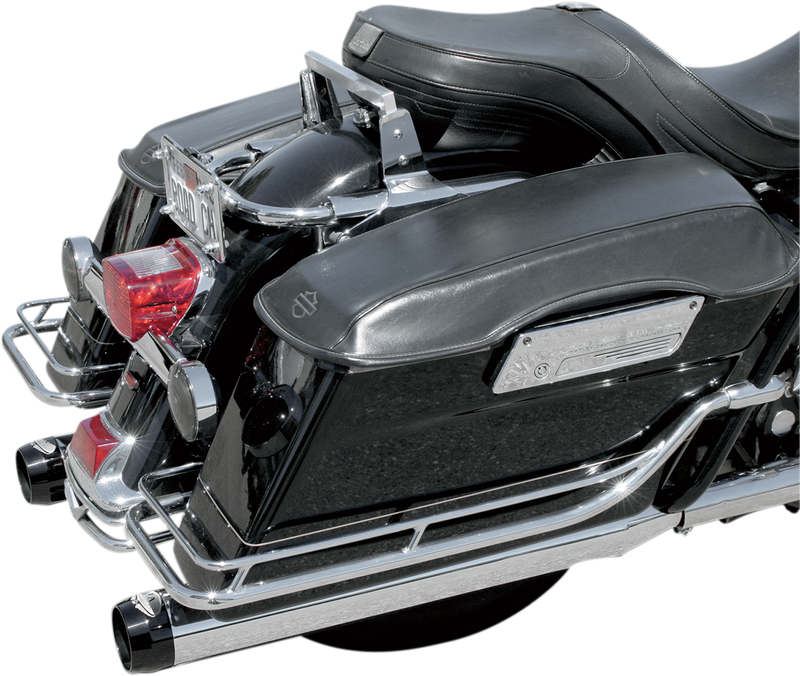 BASSANI XHAUST 4" Quick Change Series Slip-On Mufflers - Chrome - FL '95-'16 1F740