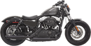 BASSANI XHAUST Firepower Series Slip-On Mufflers - Black - Slash-Cut - Sportster 1X27SBB