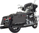 BASSANI XHAUST DNT Straight Can Mufflers for '95-'16 FL - Black 1F7DNT5B