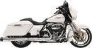 BASSANI XHAUST DNT Straight Can Mufflers for FL - Chrome/Black 1F72DNT5