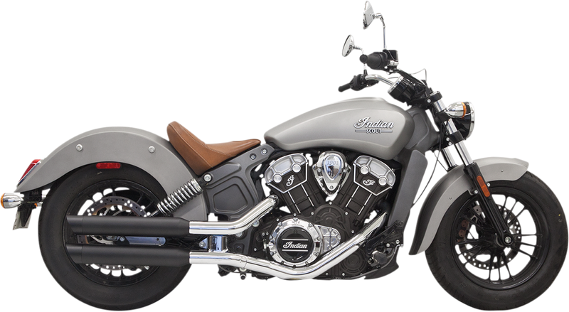 BASSANI XHAUST 3" Mufflers - Black - Scout 8S17BSB