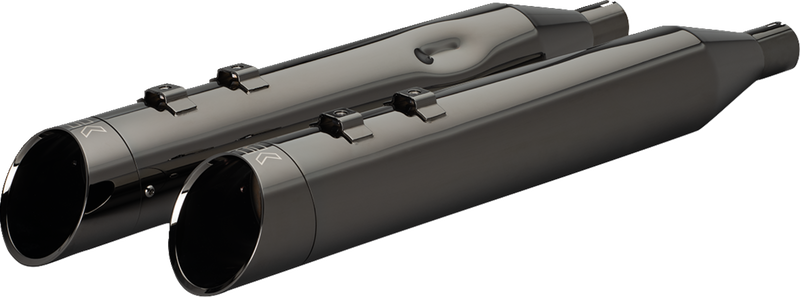 KHROME WERKS 4-1/2" HP-Plus? Slip-On Mufflers with Edge Tip - Eclipse? - M8  201935