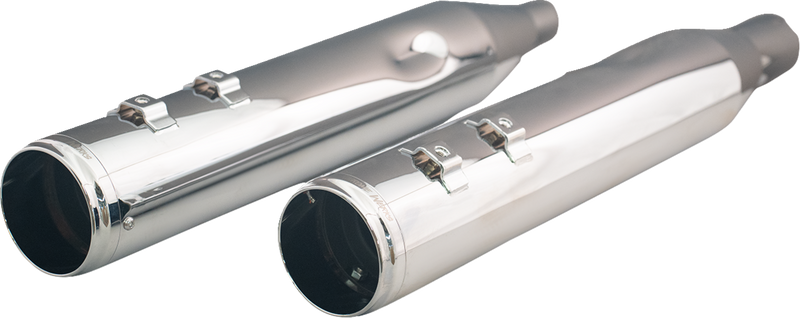KHROME WERKS 4-1/2" HP-Plus? Slip-On Mufflers with Race Tip - Chrome - M8  202935