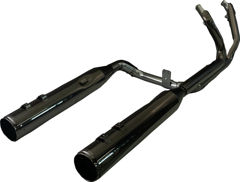 KHROME WERKS 2-into-2 Dominator Exhaust System with 4-1/2" Mufflers - Eclipse? with Race Tip - M8  201130