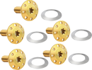 ARLEN NESS Bolt Kit - Holeshot/Front/Floating/Brake Rotor - Spoke Mount - Gold - 5 Pack 300-916