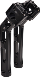 ARLEN NESS Method Kickback Handlebar Riser - Softail Gauge Cut-Out - 10" - Black 520-053