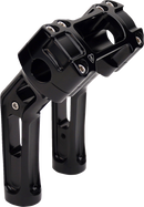 ARLEN NESS Method Kickback Handlebar Riser - Softail Gauge Cut-Out - 7" - Black 520-055