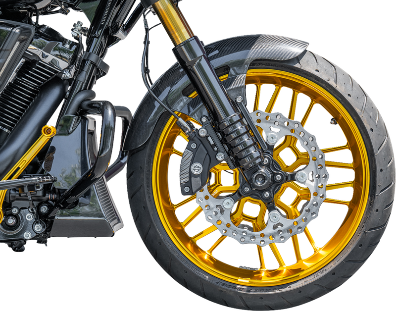 ARLEN NESS Front Fender - Cafe - 19" - Carbon Fiber/Black 210-017