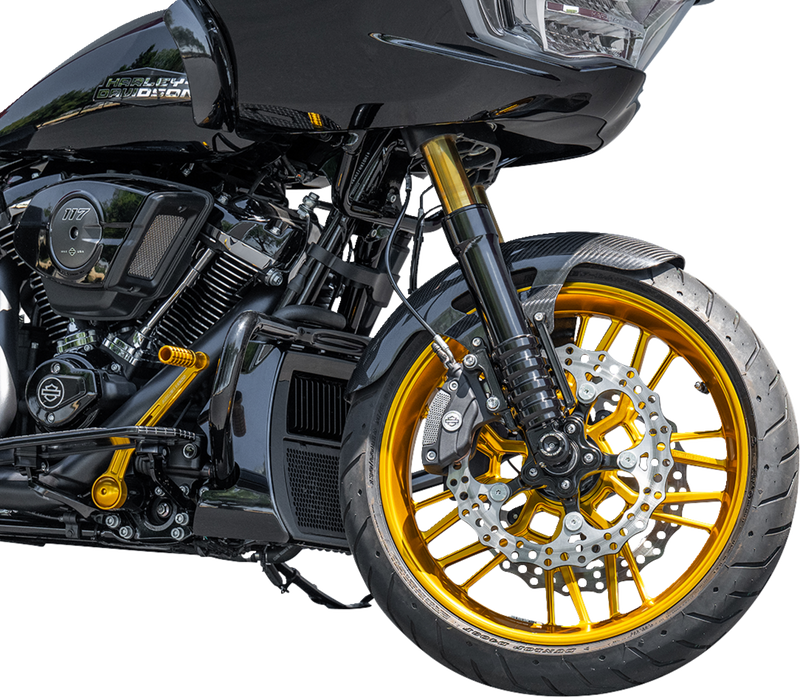 ARLEN NESS Front Fender - Cafe - 19" - Carbon Fiber/Black 210-017