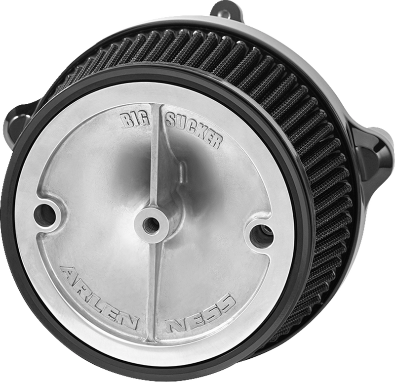 ARLEN NESS Big Sucker* Stage 1 Air Cleaner Kit with Cover - Smooth - Wrinkle Black 600-303