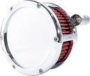 FEULING PARTS BA Air Cleaner Kit - Chrome with Red Filter - '08-'17 Dyna/Softail/Touring 5457