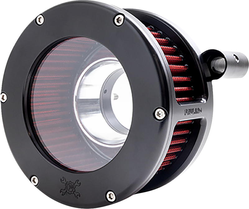 FEULING PARTS BA Air Cleaner Kit - Black/Clear with Red Filter - '93-'99 Evolution Big Twin 5464