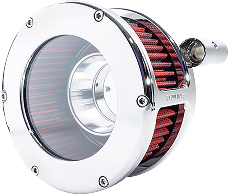 FEULING PARTS BA Air Cleaner Kit - Chrome/Chrome with Red Filter - '93-'99 Evolution Big Twin 5468