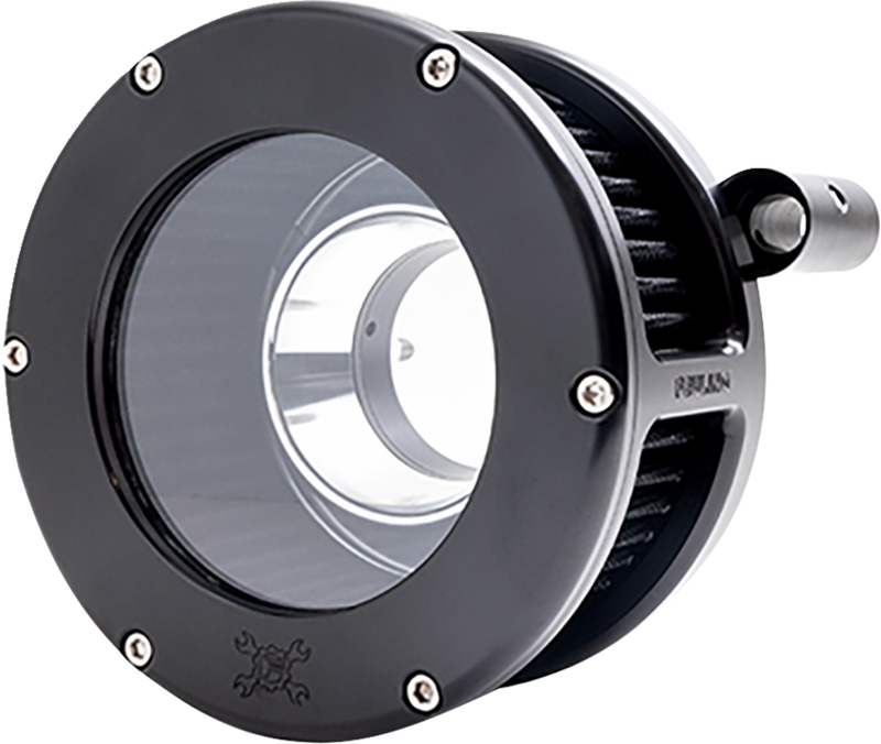 FEULING PARTS BA Air Cleaner Kit - Black/Clear with Black Filter - Twin Cam 5544