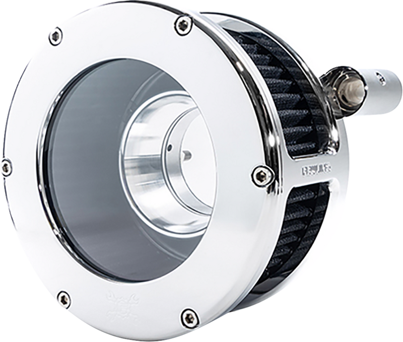 FEULING PARTS BA Air Cleaner Kit - Chrome/Clear with Black Filter - Twin Cam 5548