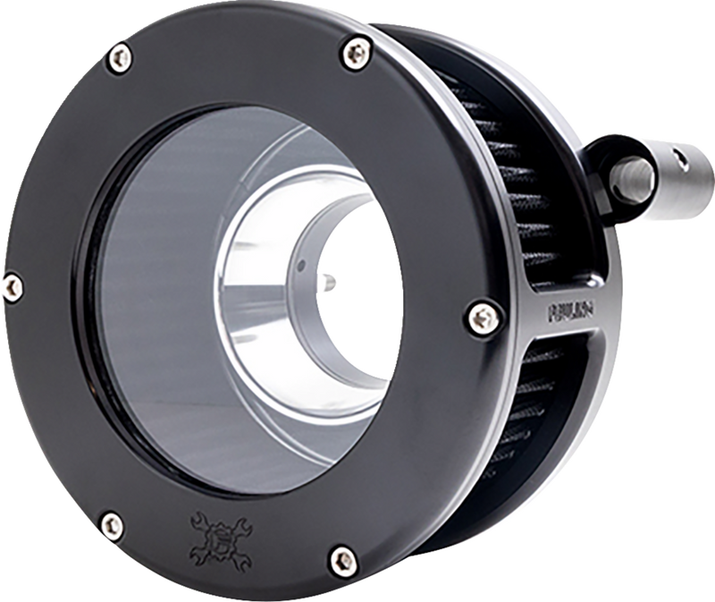 FEULING PARTS BA Air Cleaner Kit - Black/Clear with Black Filter - '93-'99 Evolution Big Twin 5564