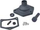 DRAG SPECIALTIES End Cover - Solenoid/Starter Button - Black Wrinkle 79-4005