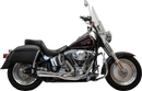 BASSANI XHAUST 2-into-1 Ripper Exhaust System - Short - Chrome - Twin Cam Softails 1S6C