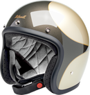 BILTWELL Bonanza Helmet - Scallop - Metallic Charcoal/Champagne - Small 1001-589-202
