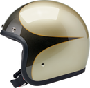 BILTWELL Bonanza Helmet - Scallop - Metallic Charcoal/Champagne - Large 1001-589-204