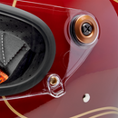 BILTWELL Gringo S Helmet - Flames - Gloss Garnet Red - Small 1003-594-502